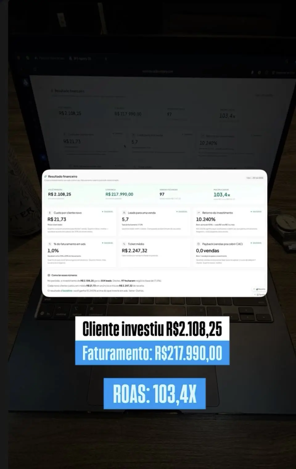 Depoimento de cliente SP3 em imagem